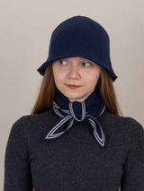 Bronte Spindle neck tie-Navy