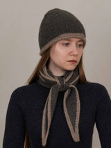 Hand knit Beanie-Moss