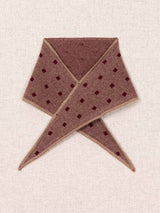 Mia Cashmere Triangle tie-Claret