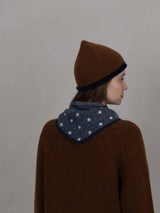 Mia Cashmere Triangle tie-Navy
