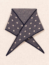 Mia Cashmere Triangle tie-Navy