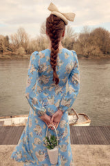 SS25-DR0339-Olivia Blue Silk Dress