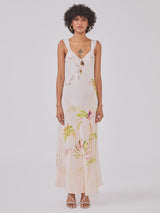 Palmera silk Slip Dress