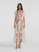 Lea Long Dress - Rouge Polka Dot