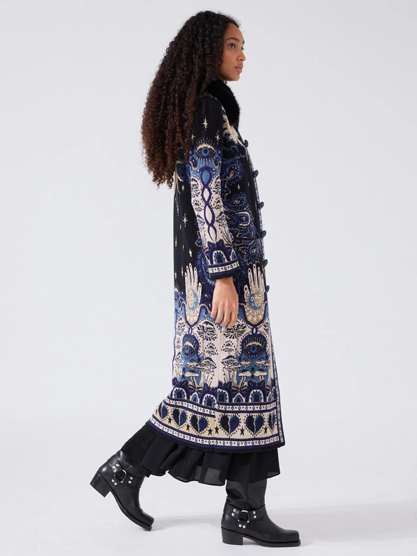 Written in the Stars knit Coat