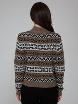 Chunky Fairisle Hi Neck Jumper
