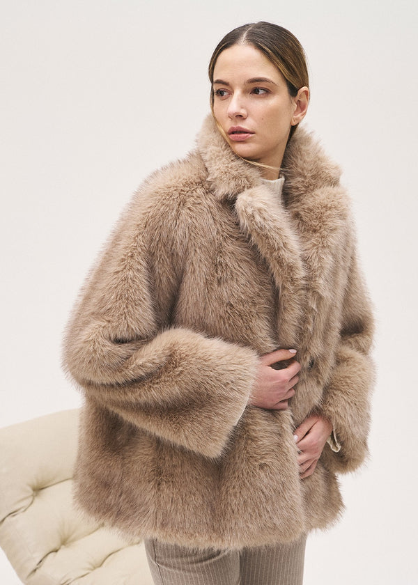 S7151A-208-Faux Fur Jacket