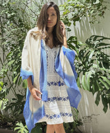 Dipped Wool cashmere wrap