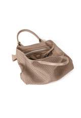 60 Woven Leather Shopper