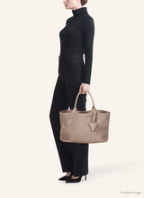 60 Woven Leather Shopper