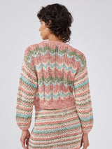 Andes Stripe Tie-Front Cardi
