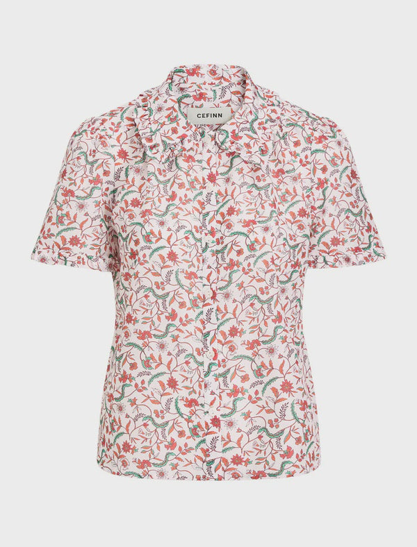 Kitty Feather Print Shirt