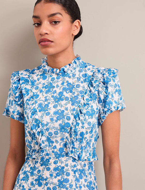 Mirabel Paisley Print Maxi Dress