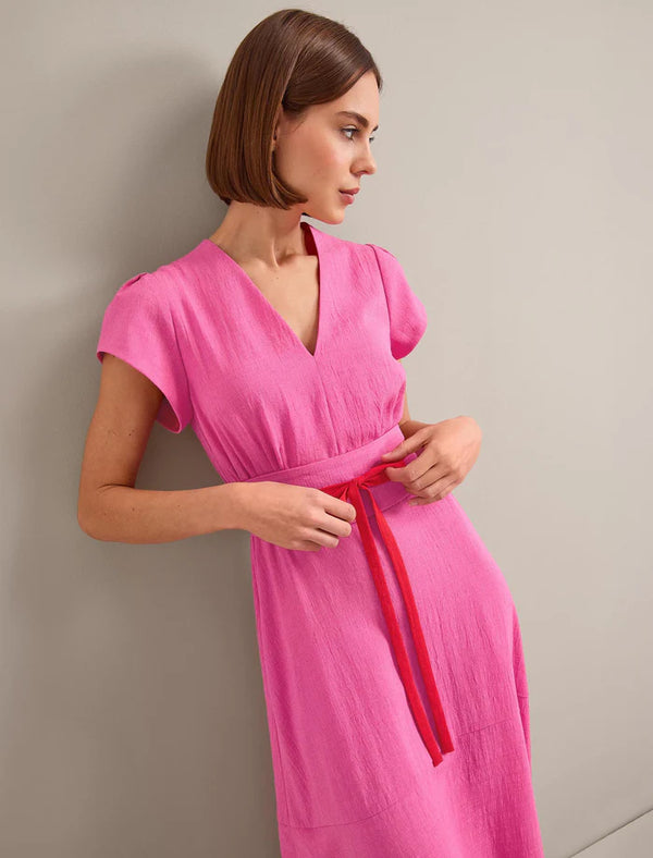 Aira Voile V-Maxi dress