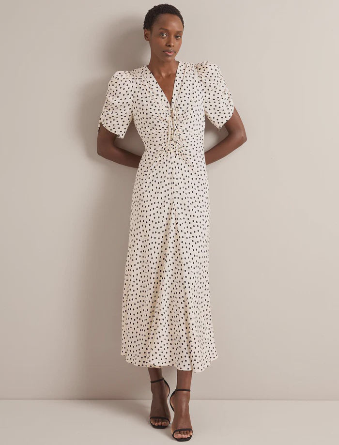 Ophelia Polka Dot Maxi Dress