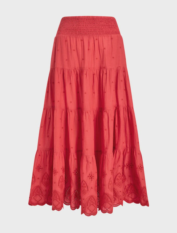 Kira broderie anglaise maxi skirt