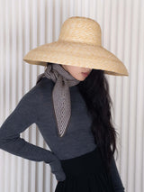 Sailor Rib Neck Scarf -Brown stripe