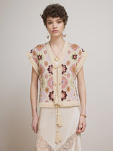 Soraya Waistcoat in Ecru