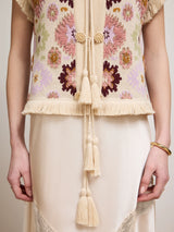 Soraya Waistcoat in Ecru