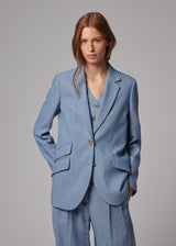 Pinstripe Blazer