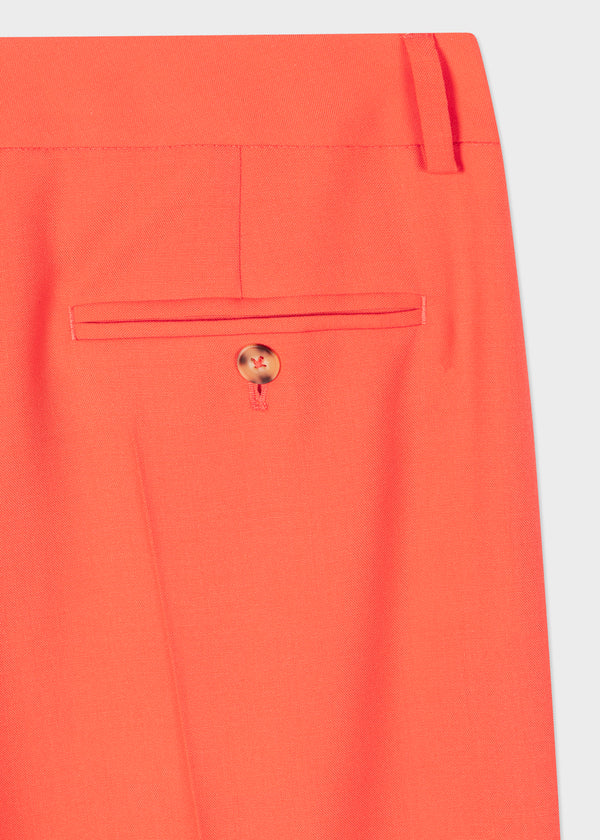 Orange Wool Hopsack Trousers