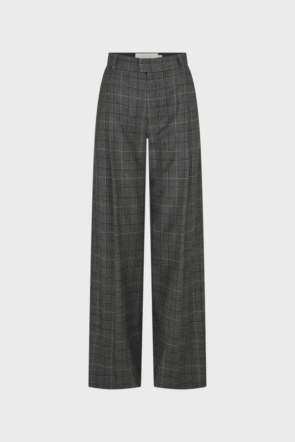 Whistler-wool check trousers