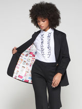 Black Knit Blazer