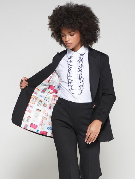 Black Knit Blazer