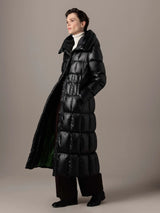 Leather Look Down Coat