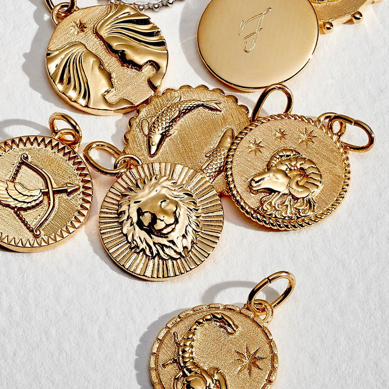 Zodiac Art Coin necklace - Virgo
