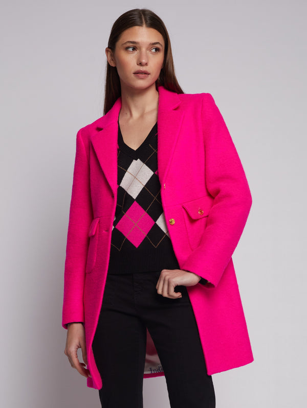 Lucia Neon Wool blend Coat