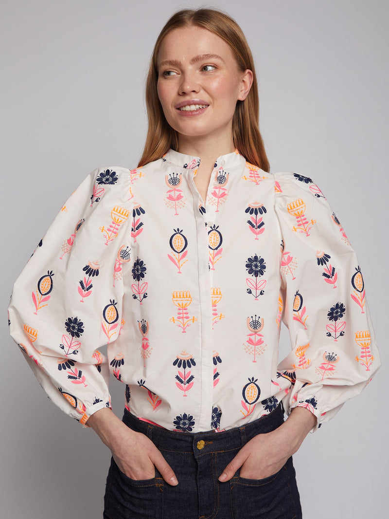 Edina Embroidery Neon Shirt