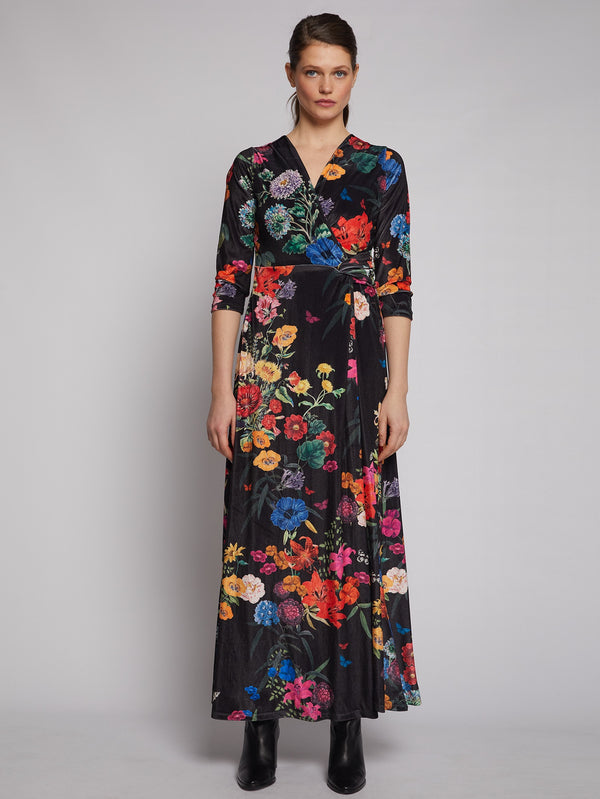 Adi Long Velvet Botanic Dress