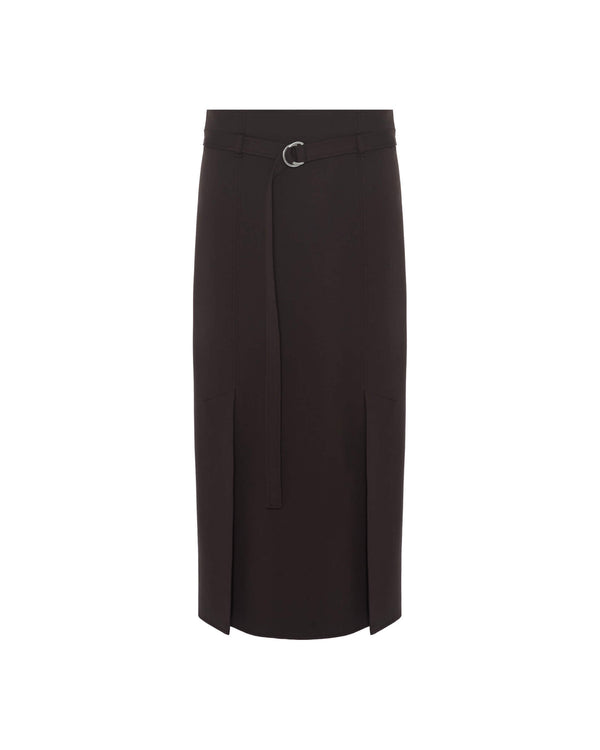 Fabric Comfort Skirt with belt