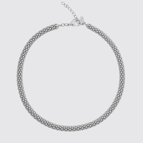 Classic Rope Necklace - Rhodium