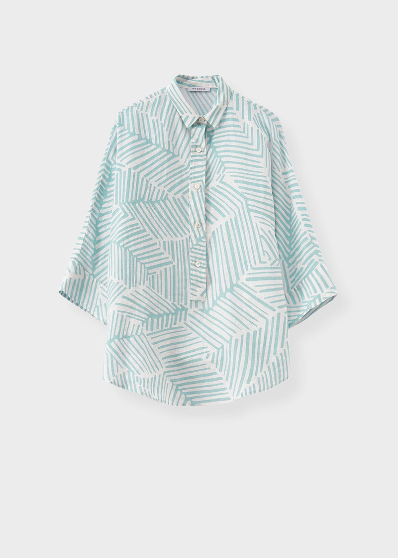 Linen Abstract Shirt