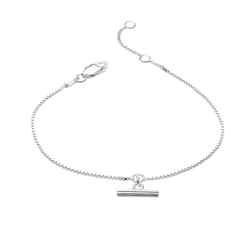 Mini Silver T-bar Bracelet